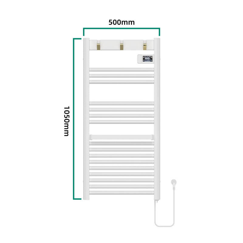 Schizzo in scala Scaldasalviette Elettrico Uvdal 105 x 50 cm 500 W - Vari Colori pro.tec
