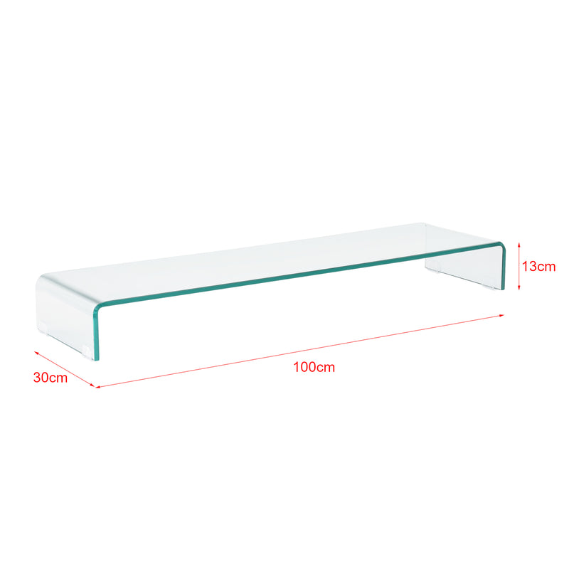 Schizzo in scala Supporto di Rialzo Monitor/TV/PC Portatile Mobile in Vetro Base per Schermi