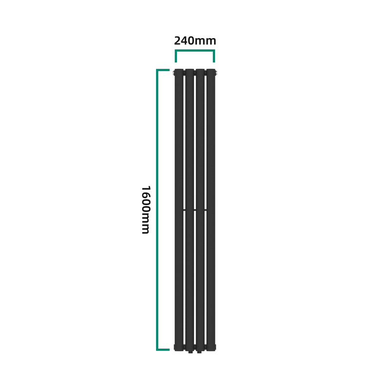 Schizzo in scala Radiatore di design Nore curvo a doppio strato
