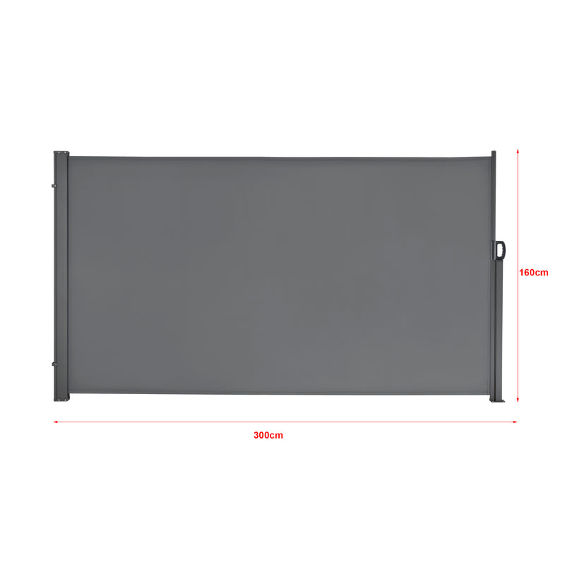 Schizzo in scala Paravento Estraibile Mulhacén Schermo Solare Verticale Barriera Privacy pro.tec