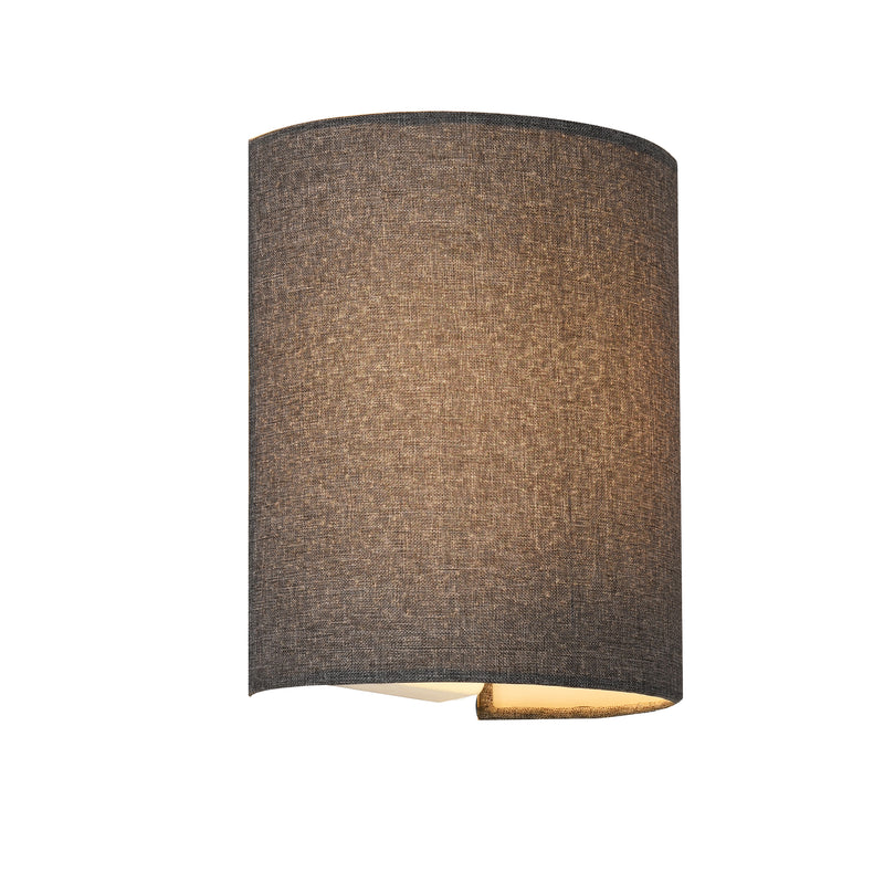 Schizzo in scala Set Brüssel di Applique per Interni Paralume Semicilindrico Grigio lux.pro