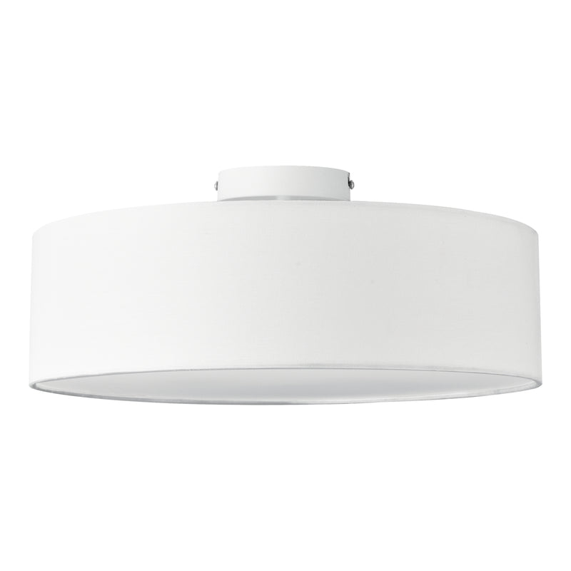 Schizzo in scala Plafoniera Rotonda Omaha Rivestita in Tessuto Traslucido AxØ 12x45 cm - Vari Colori lux.pro