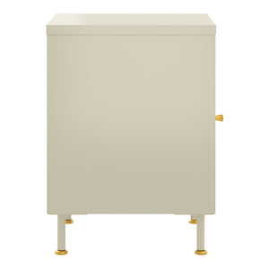 Mobiletto Lindau 56x40x40 cm Bianco crema [en.casa]