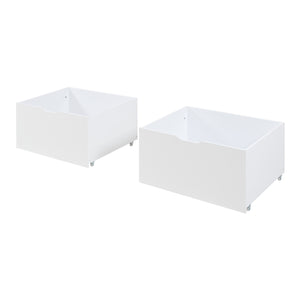 Letto a soppalco Surnadal 90x200 cm Legno di pino Bianco/Naturale [en.casa]