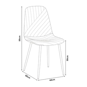 Gruppo da pranzo Lindesberg 5 pz. piano rettangolare Grigio/Marrone chiaro [en.casa]