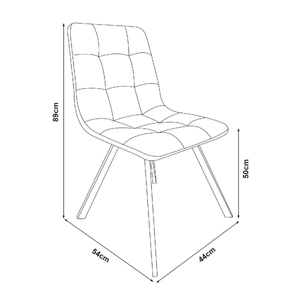 Set da Pranzo Fitjar Tavolo con Piano Rotondo Ø100 cm Effetto Cemento e 4 Sedie Effetto Velluto Grigio Scuro [en.casa]