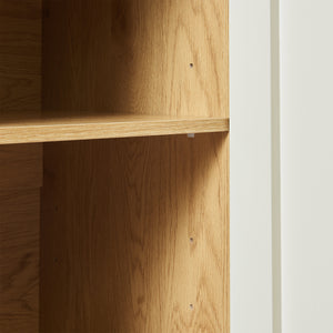 Sideboard Ferrersp con 2 ante 80x80x40 cm effetto quercia/colore sabbia [en.casa]