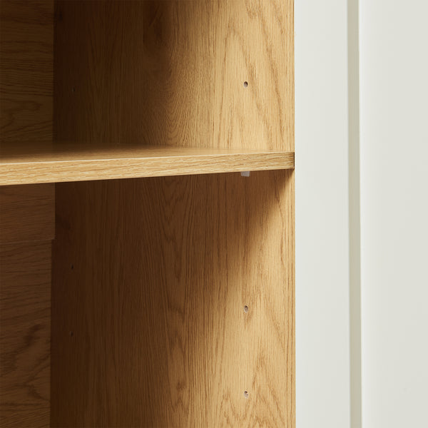 Sideboard Ferrersp con 2 ante 80x80x40 cm effetto quercia/colore sabbia [en.casa]