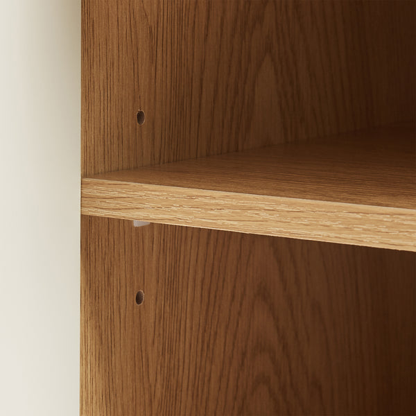 Comodino Ferrersp Mobile Contenitore con Anta 50 x 40 x 40 cm - Effetto Rovere / Avena Oatmeal [en.casa]