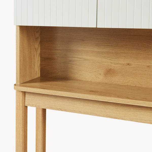 Mobiletto per bagno Ferrersp 160x63x20 cm effetto quercia/color sabbia [en.casa]