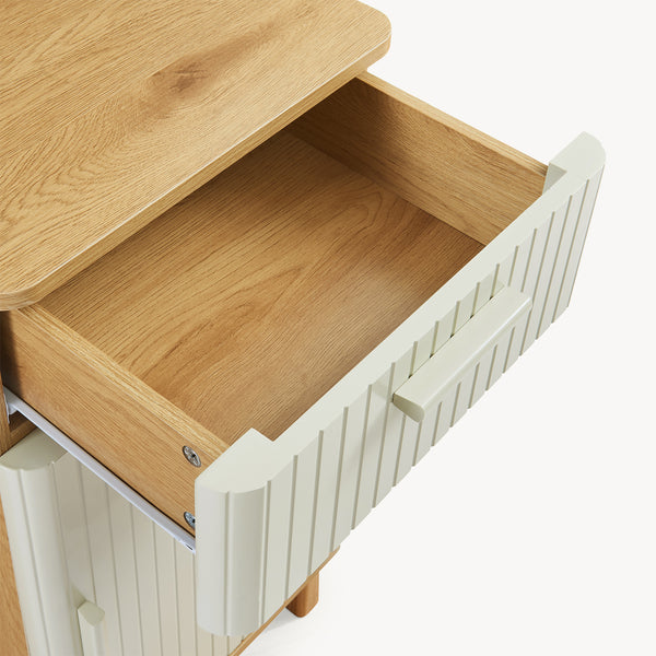 Mobile bagno Ferrersp 80x40x35 cm effetto quercia/colore sabbia [en.casa]