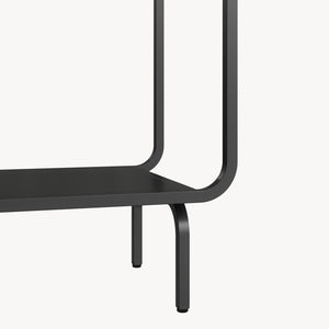 Bücherregal Færder Stahl 145x76x33 cm Schwarz [en.casa]