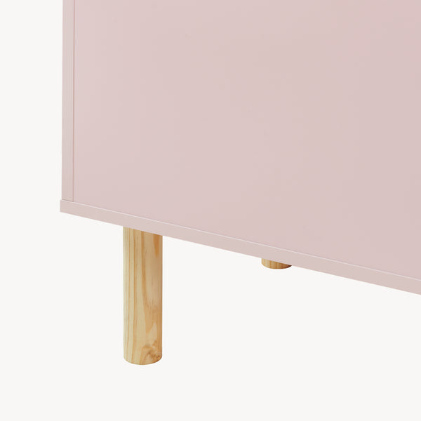 Baule per Giocattoli Virer Cassapanca per Cameretta 60 x 40 x 45 cm - Rosa [en.casa]