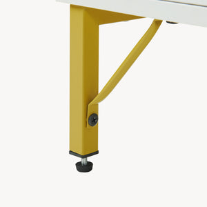 Mobile Porta TV Reyri a 2 Ante e 2 Vani Aperti 120 x 39 x 52 cm - Bianco/Dorato [en.casa]