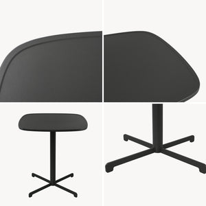 Tavolo bistrot da esterno Foggia 75x70x70 cm acciaio antracite [casa.pro]
