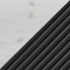 Comò a 6 Cassetti Olvehok Cassettiera 120 x 40 x 81 cm - Nero/Effetto Marmo Bianco [en.casa]