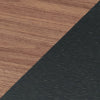 Scaffale da Cucina Kirhuskyna con Modulo Laterale Estraibile Girevole 130x40x85 cm Effetto Noce/Nero [en.casa]