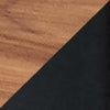 Tavolino Laterale Nolarg a 2 Ripiani 65 x 30 x 61 cm - Nero/Effetto Noce [en.casa]