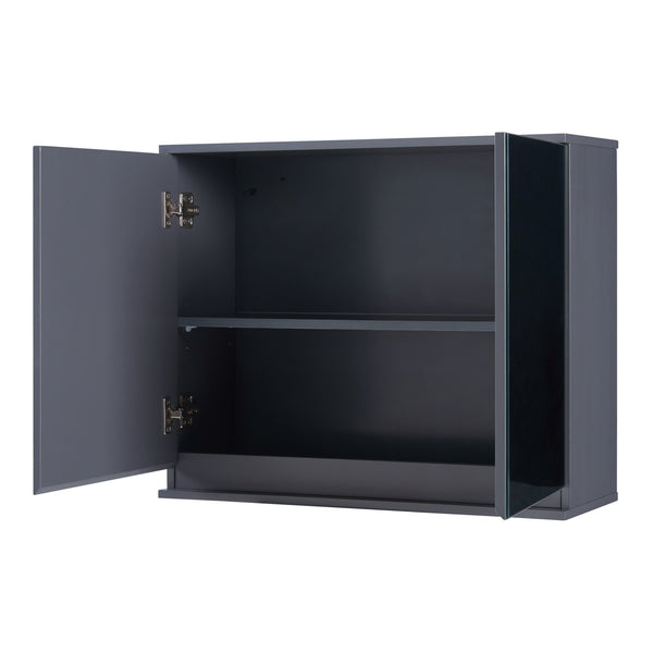 Set mobili da bagno 5 pezzi Overath Grigio [en.casa]