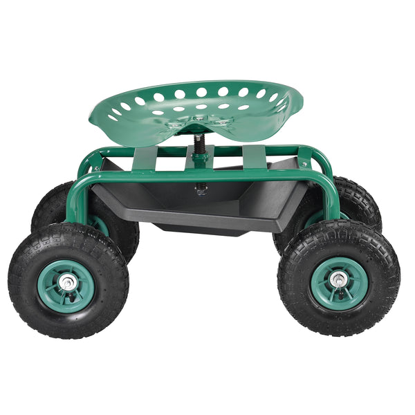 Sedile da giardino mobile fino a 135 kg Verde pro.tec