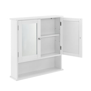 Mobile bagno Locust 58x56x13 cm Bianco [en.casa]