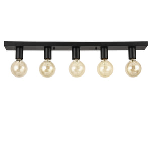 Plafoniera Korinth 5 fiamme rotonda metallo E27 lux.pro