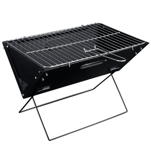 [pro.tec] Griglia Portatile da Campeggio Barbecue da Picnic in Acciaio Griglia Pieghevole da Giardino 45 x 30 x 30 cm BBQ all'Aperto