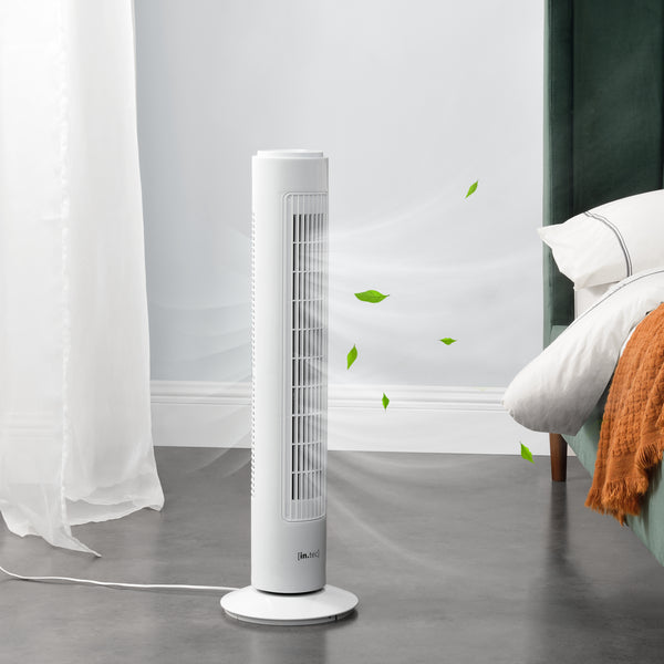 Ventilatore a piantana con 3 velocità Oscillante 50W in.tec