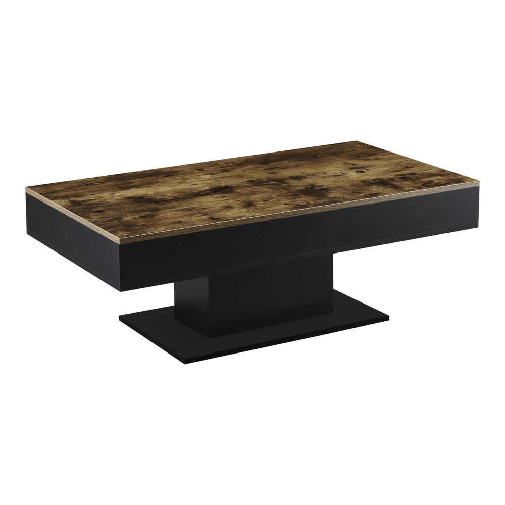 Couchtisch Lünen Holzoptik/Schwarz [en.casa] - premiumXL