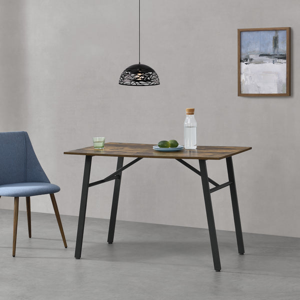 Tavolo da pranzo Flatanger 110x70x75cm per 4 persone Tonalità legno scuro [en.casa]