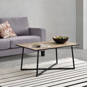 Tavolino da salotto Uddevalla 100x60x47cm effetto quercia [en.casa]