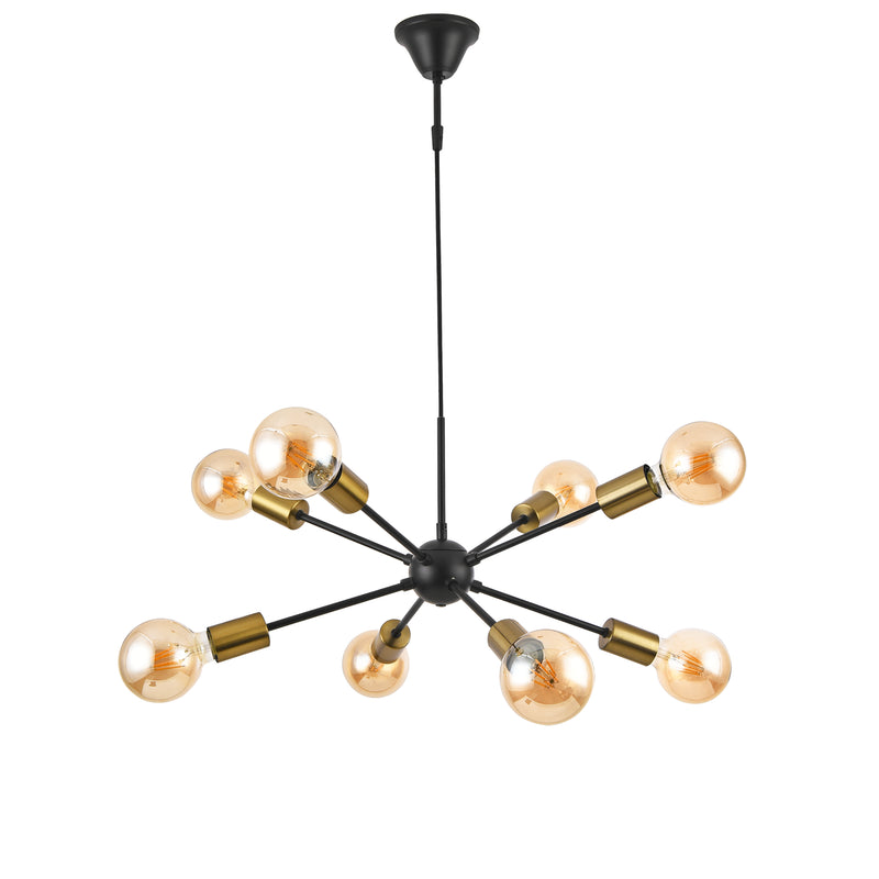 Schizzo in scala Lampadario Amiens a 8 Bracci [lux.pro] 