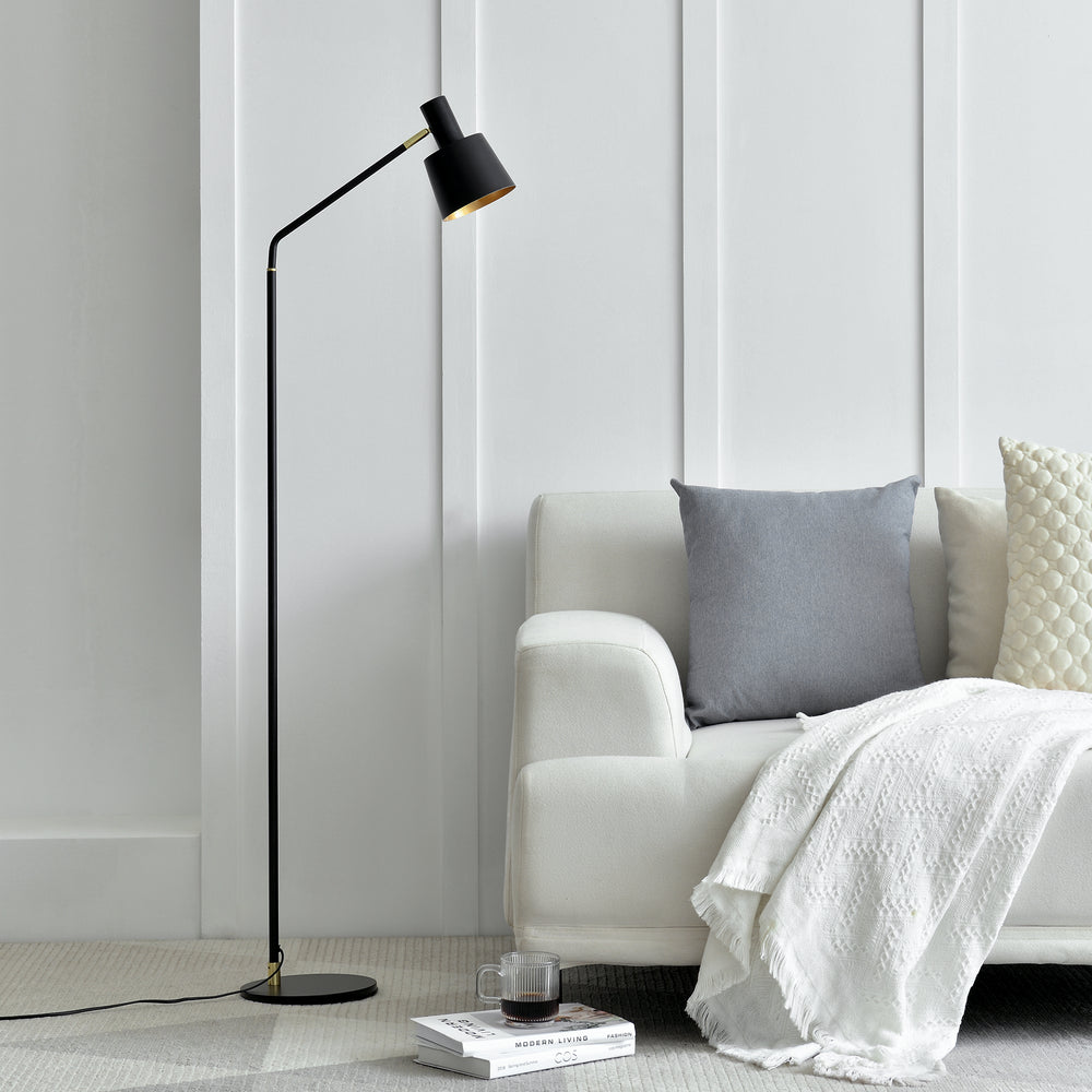 Lampada da terra Bristol regolabile Nero [lux.pro]