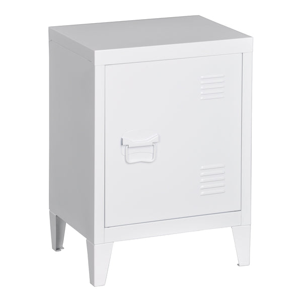 Comodino Inari maniglia porta a sinistra acciaio [en.casa]