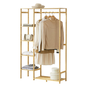 Appendiabiti Eurajoki 139x100x40 cm Bambù Naturale [en.casa]