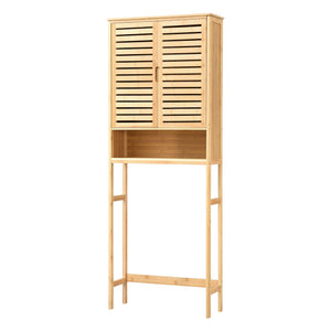 Mobile Contenitore Geta Scaffale Sopra WC 170 x 66 x 23 cm - Bambù Naturale [en.casa]