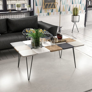 Tavolino Give 44x110x66 cm Multicolore [en.casa]