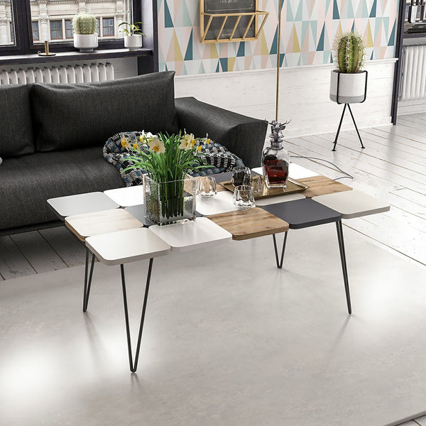 Tavolino Give 44x110x66 cm Multicolore [en.casa]