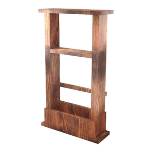 Tavolino laterale Nørhald in legno di pino, tinto [en.casa]