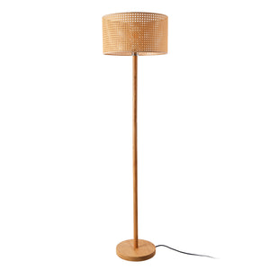 Lampada da terra Rochdale E27 giallo-marrone [lux.pro]