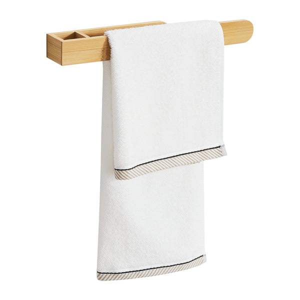 Portasalviette Adesivo da Parete 'Tønsberg' in Bambù [en.casa] 