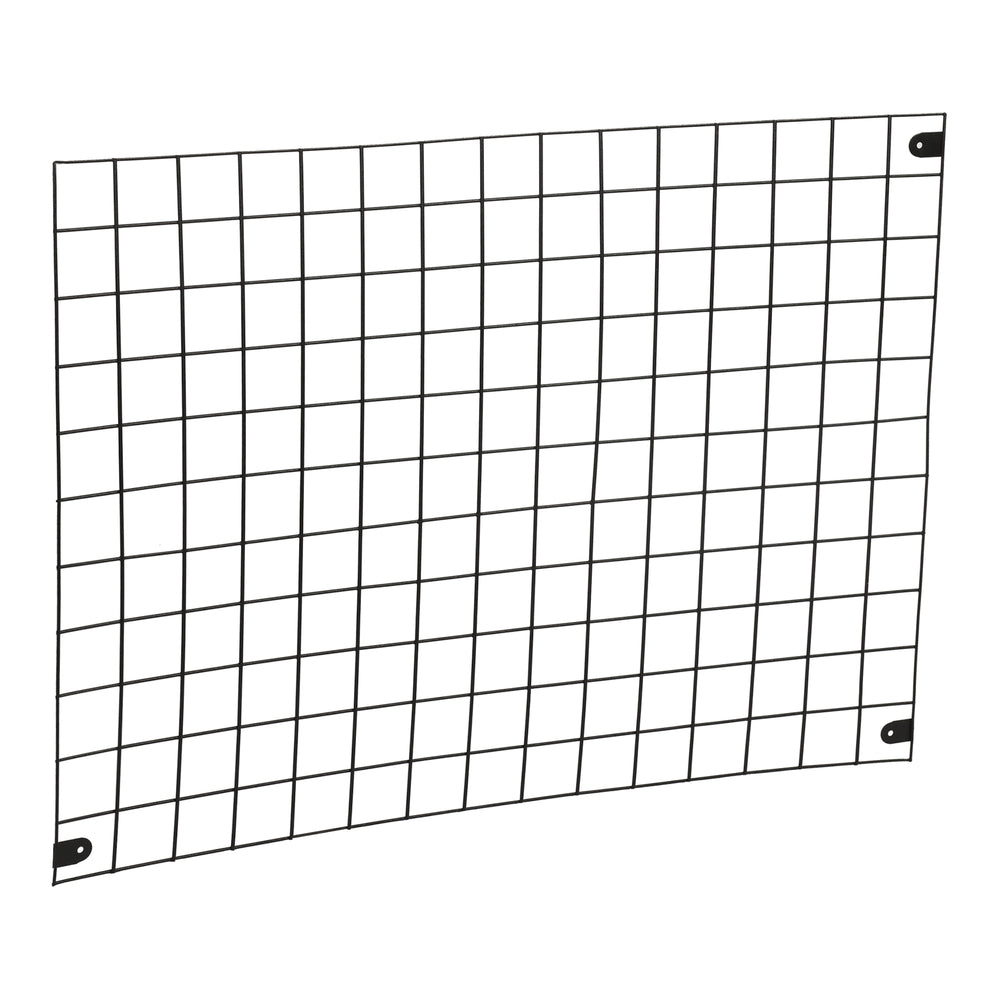 Griglia da parete Sæby metallo 75 x 55 cm nero [en.casa] - premiumXL