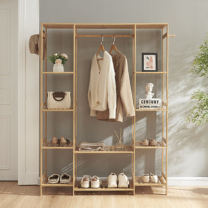 Appendiabiti Ilomantsi in bambù [en.casa]