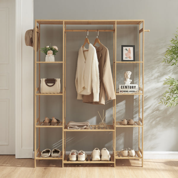 Appendiabiti Ilomantsi in bambù [en.casa]