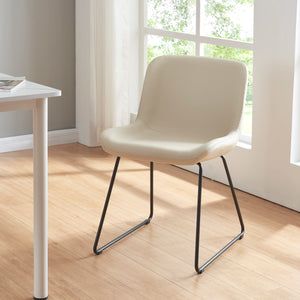 Sedia da pranzo Kannus set da 2 beige [en.casa]