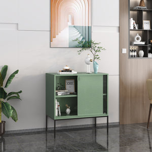 Sideboard Eidsvoll 80x45x85cm Verde [en.casa]