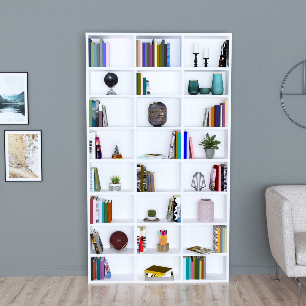 Libreria Askvoll 178x102x16cm Bianco [en.casa]