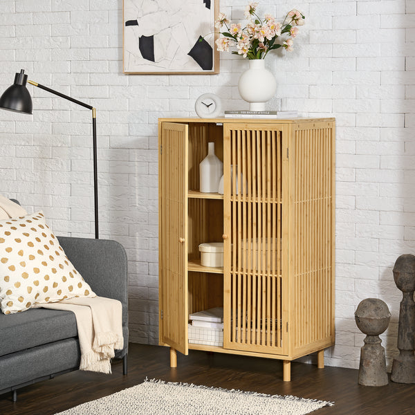 Mobiletto Grong in bambù [en.casa]