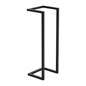 Portasciugamani da Parete Loppa Portasalviette 70 x 25 x 20 cm Acciaio Nero [en.casa] 
