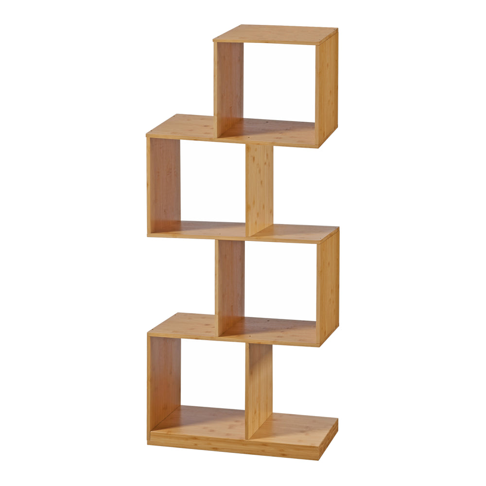 Libreria Gullspång bambù 130x55x30cm naturale [en.casa] - premiumXL